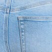 Jean wide leg taille haute ceinture denim triple stone femme