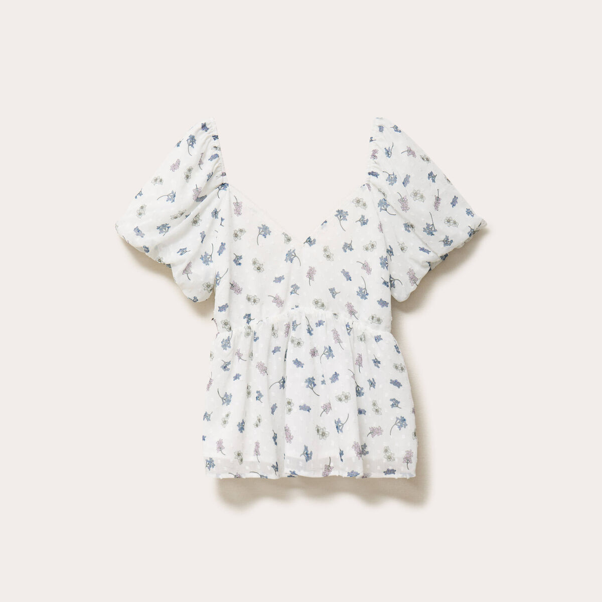 Blouse noeud dos Bridgerton blanc femme