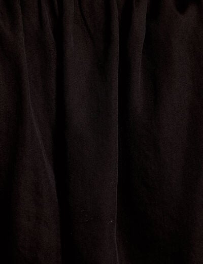 Robe longue &eacute;vas&eacute;e sans manches noir femme