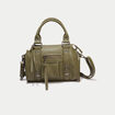 Sac port&eacute; main vert kaki femme
