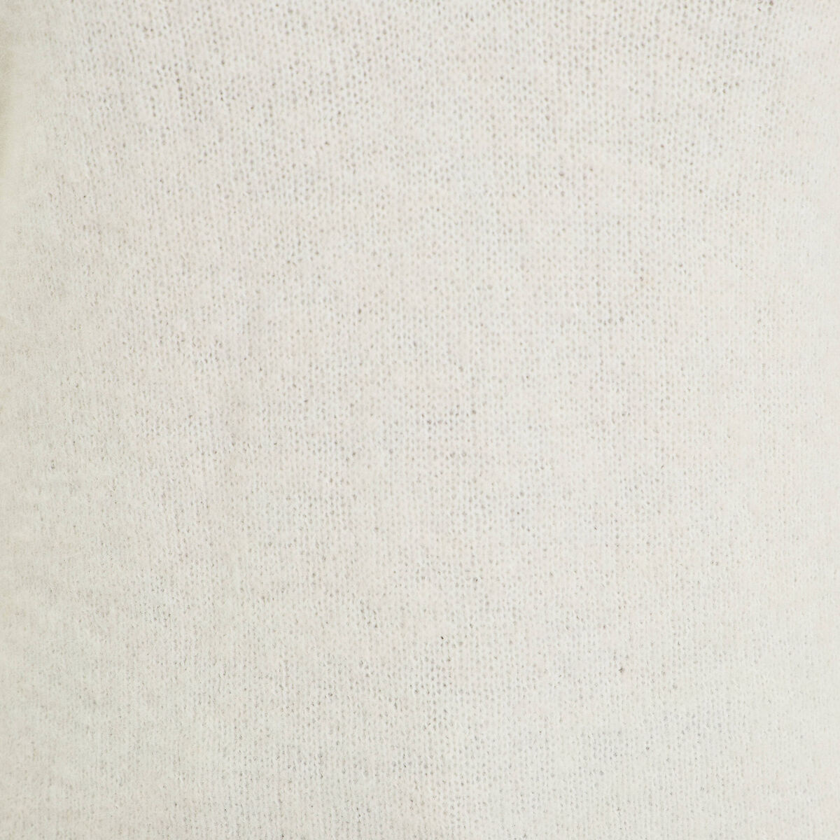Pull duveteux ecru femme