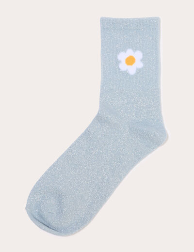 Chaussettes bleu ciel femme