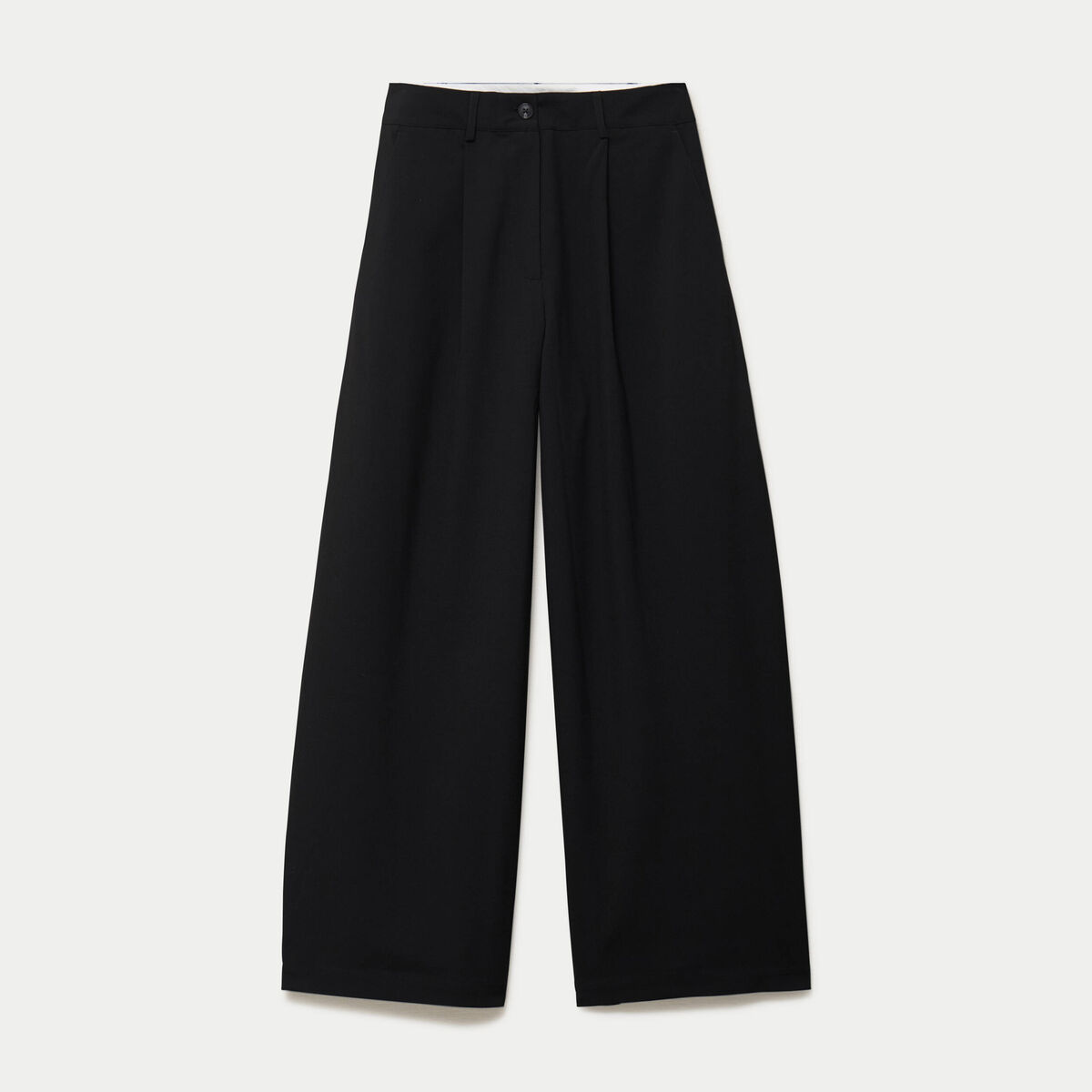 Pantalon barrel taille standard noir femme