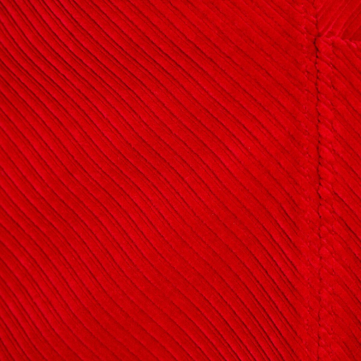 Jupe trap&egrave;ze en velours rouge femme