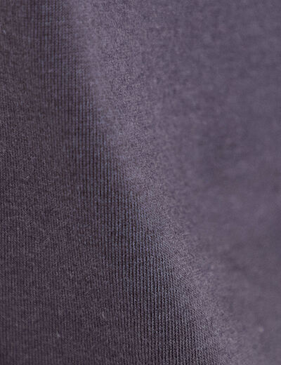 T-shirt oversize manches courtes gris fonc&eacute; femme
