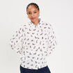 Chemise droite longue blanc femme