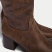 Bottes &agrave; talon marron femme