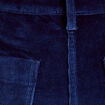 Pantalon bootcut taille haute velours bleu marine femme
