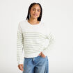 Pull manches longues vert pastel femme