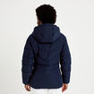 Doudoune cintr&eacute;e &agrave; capuche bleu marine femme