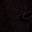 Gilet court nou&eacute; noir femme
