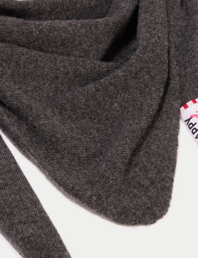 Foulard gris fonc&eacute; femme