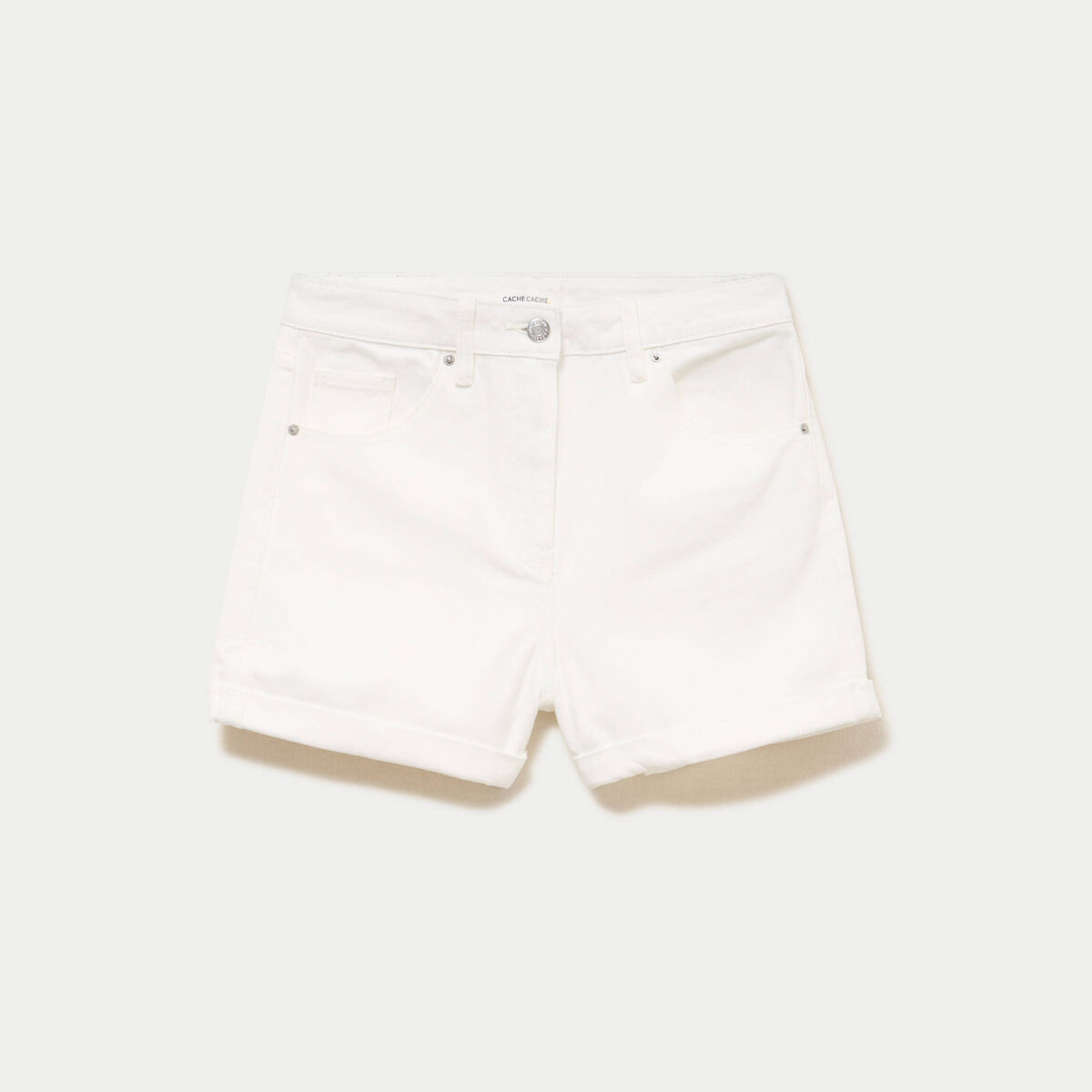 Short ecru femme