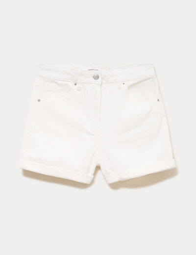 Short ecru femme