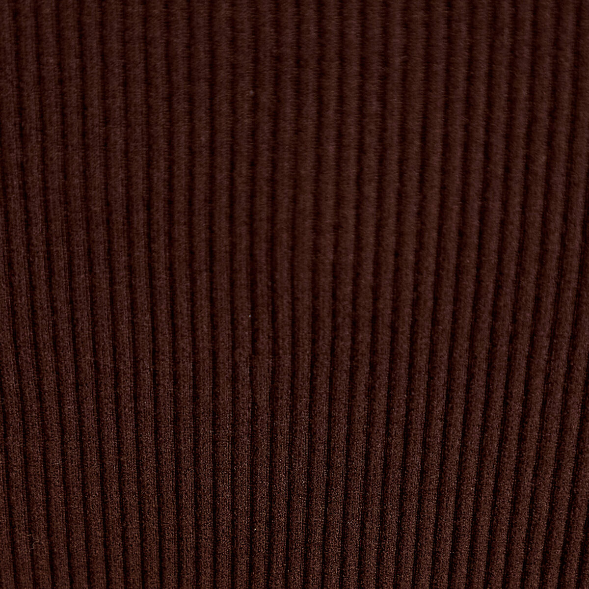 Crop top sans couture col rond marron fonc&eacute; femme