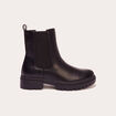 Bottines chelsea crant&eacute;es noir femme