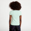 T-shirt c&ocirc;tel&eacute; ajust&eacute; vert femme