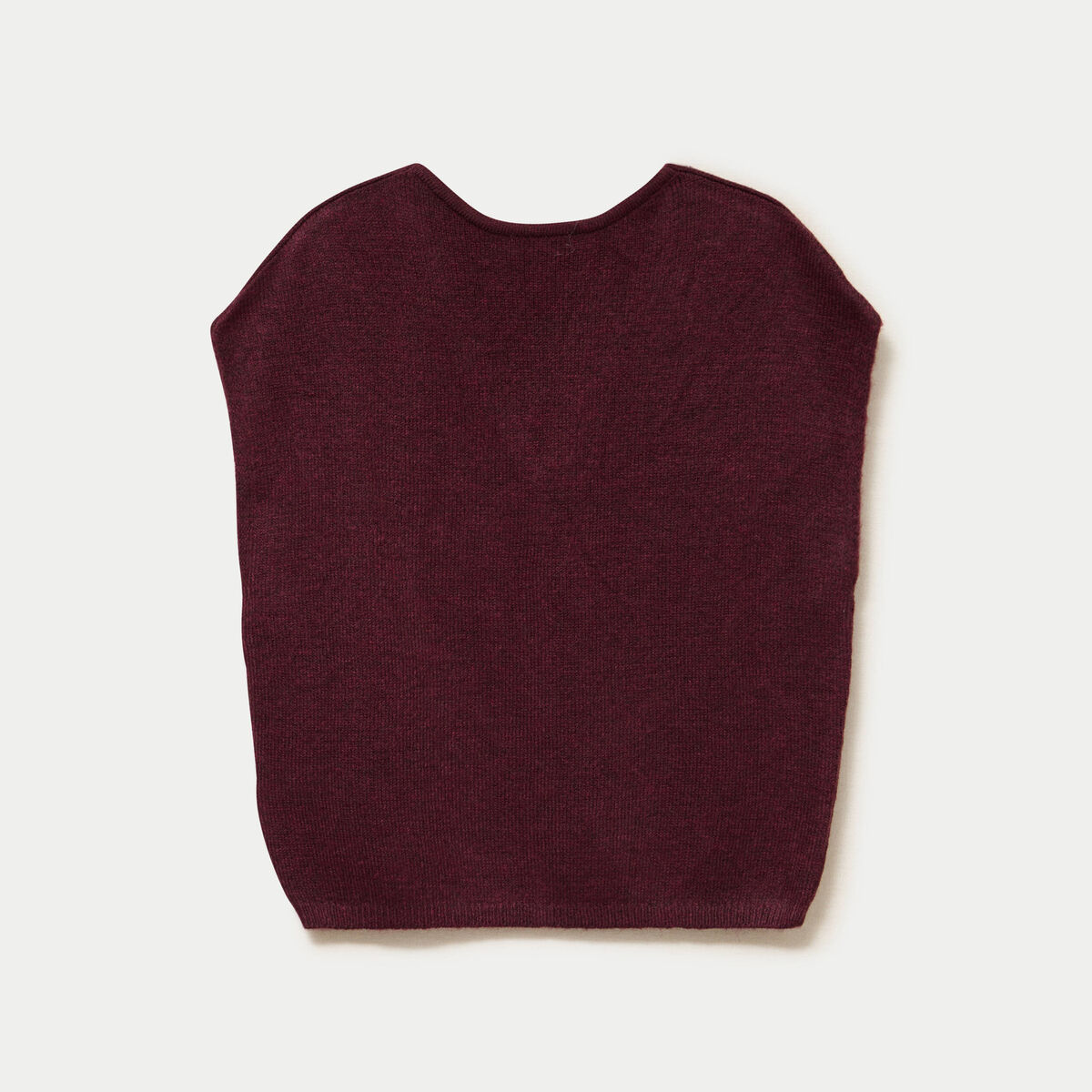 Gilet sans manches bordeaux femme