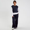 Sweat manches longues bleu marine femme