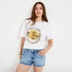 Short stretch en jean taille basse denim double stone femme