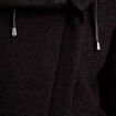 Manteau cintr&eacute; asym&eacute;trique noir femme