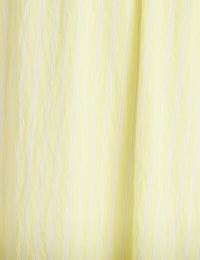 Jupon &eacute;vas&eacute; longueur 3/4 jaune femme