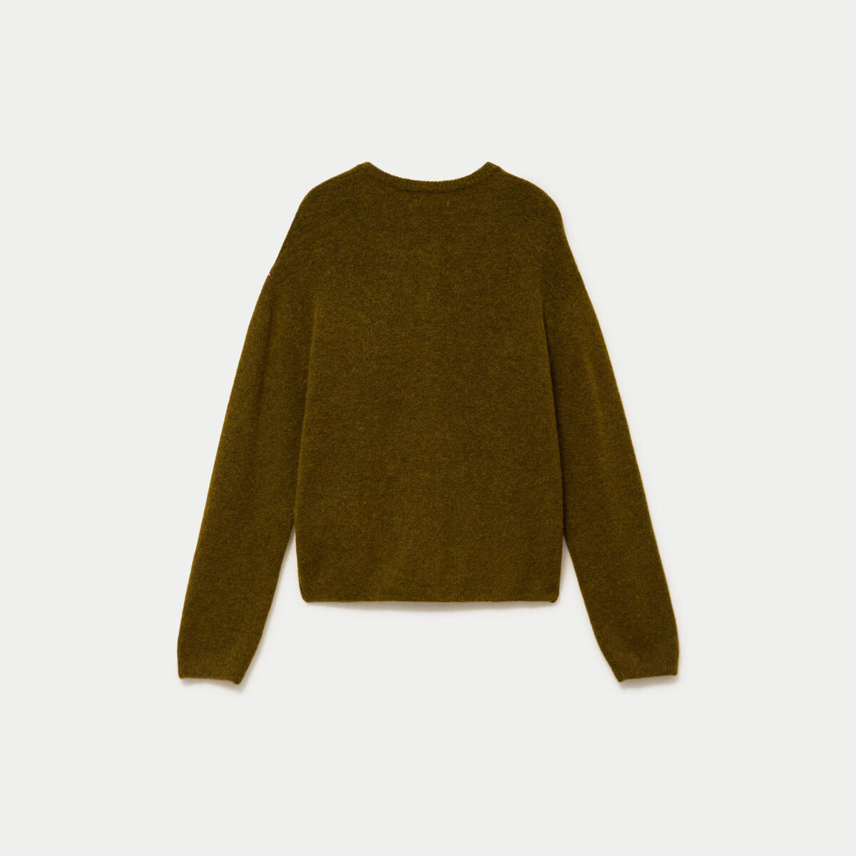 Gilet manches longues vert olive femme
