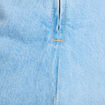 Jupe-short trap&egrave;ze en jean denim bleach femme