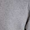 Veste courte aspect laineux gris femme