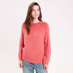 Pull manches longues vieux rose femme