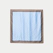 Foulard satin&eacute; soyeux bleu ciel femme