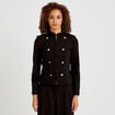 Veste officier noir femme