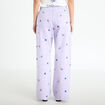 Jean wide leg brod&eacute; Bridgerton mauve femme