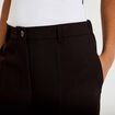 Bermuda coupe large noir femme