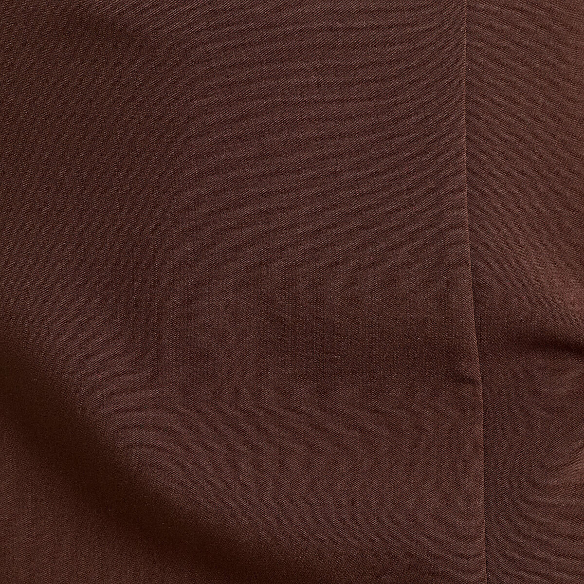 Jupe-short droite fentes marron fonc&eacute; femme