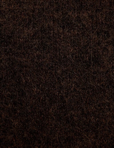 Pull sans manches marron fonc&eacute; femme