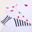 Lot de 5 paires de soquettes ecru femme
