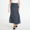 Jupe longue fluide noir femme
