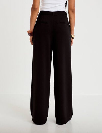 Pantalon bootcut taille standard noir femme