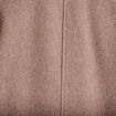 Trench droit court col tailleur taupe femme