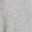 Gilet manches longues col rond gris clair femme