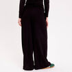 Pantalon large noir femme