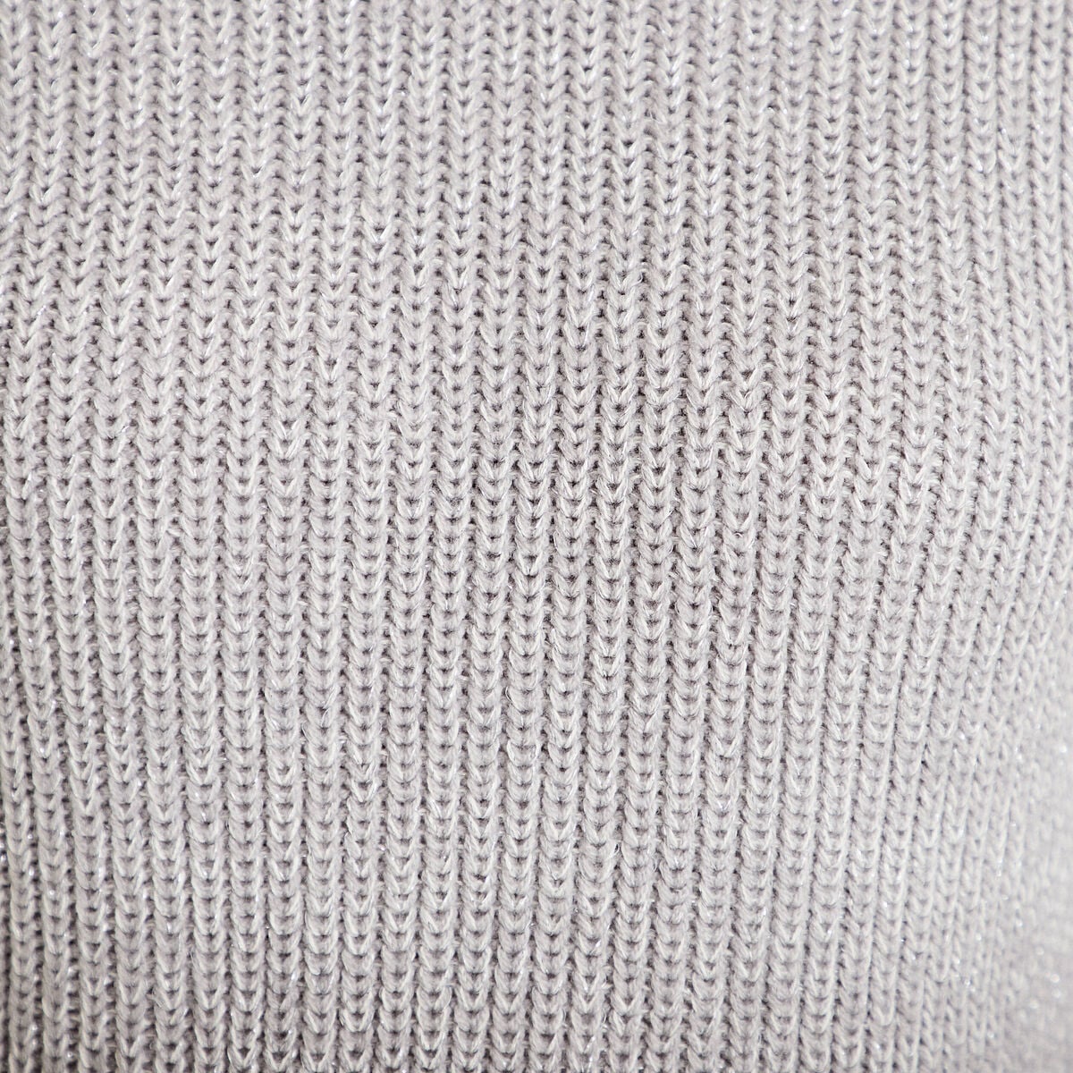 Pull manches longues gris clair femme