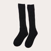 Chaussettes hautes noir femme