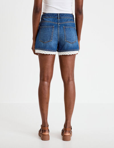 Short en jean denim stone femme