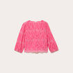 Blouse broderie anglaise rose fushia femme