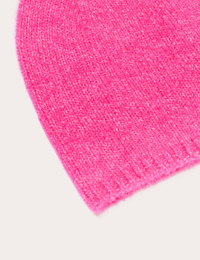 Ensemble bonnet et &eacute;charpe pr&ecirc;t &agrave; offrir rose fushia femme