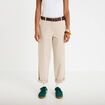 Pantalon chino avec ceinture amovible beige femme