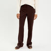 Pantalon flare marron fonc&eacute; femme