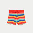 Short crochet rouge femme